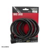 مشخصات،قیمت و خرید اینترنتی قفل دوچرخه رمزدار وایب VIBE 8x1800 مدل 1000C2-1 از نیکان بایک