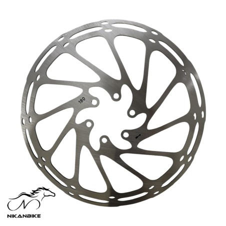 روتور دیسک دوچرخه شانفنگ 180mm | دیسک ترمز 6 پیچ | نیکان بایک