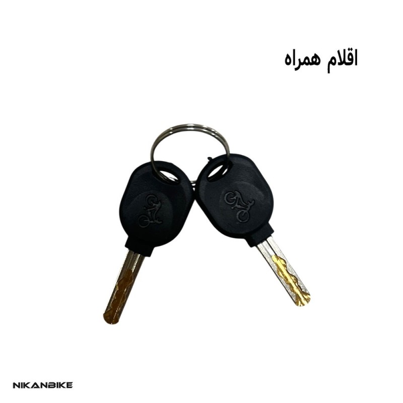 مشخصات، قیمت و خرید اینترنتی قفل دوچرخه کلیدی  1500-12 مدل سر آلومینیومی در نیکان بایک