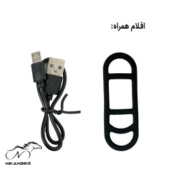 خرید چراغ خطر عقب دوچرخه HUBO مدل عینکی