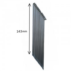 پره دوچرخه سايز 16 طول 150mm بسته 144 عددی