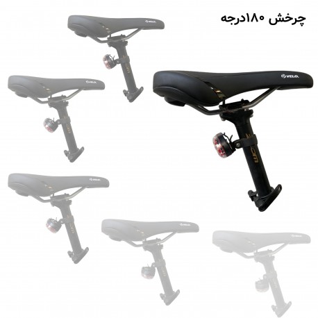 چراغ جلو وعقب دوچرخه مدل A  بسته 2 عددی