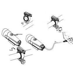 چراغ جلوی دوچرخه مدل XC-222A