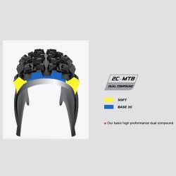 لاستیک دوچرخه تاشو چائویانگ سایز 29x2.20 (تیوبلس)