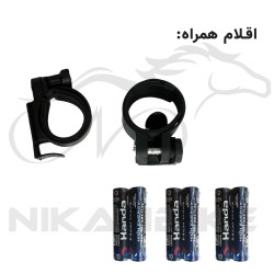 چراغ جلو و عقب دوچرخه مارال مدل 735 - بسته 2 عددی
