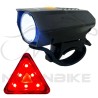 چراغ چلو و عقب دوچرخه مدل XFL-178 شارژی