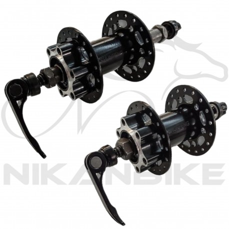 توپی جلو و عقب دوچرخه مدل 36 سوراخ دیسکی 6 پیچ - بسته 2 عددی