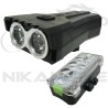 چراغ جلو و عقب دوچرخه مدل QX-T1218