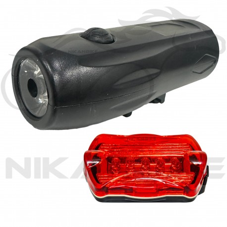 چراغ جلو و عقب دوچرخه مدل QX-T0798