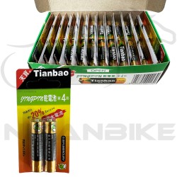 باتری نیم قلمیAAA تیانبائو مدل R03P 1.5V - بسته 48 عددی