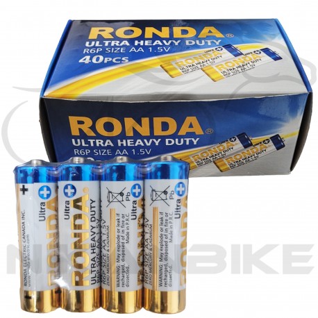 باتری قلمی AA روندا مدل R6P 1.5V - بسته 40 عددی