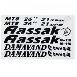 استیکر دوچرخه مدل Assak