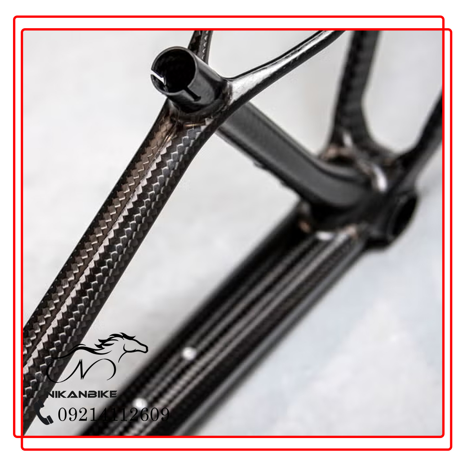 ساختار الیاف فیبر کربن در تنه دوچرخه (Carbon Fiber)